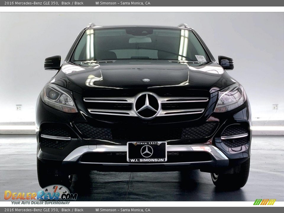 2016 Mercedes-Benz GLE 350 Black / Black Photo #2