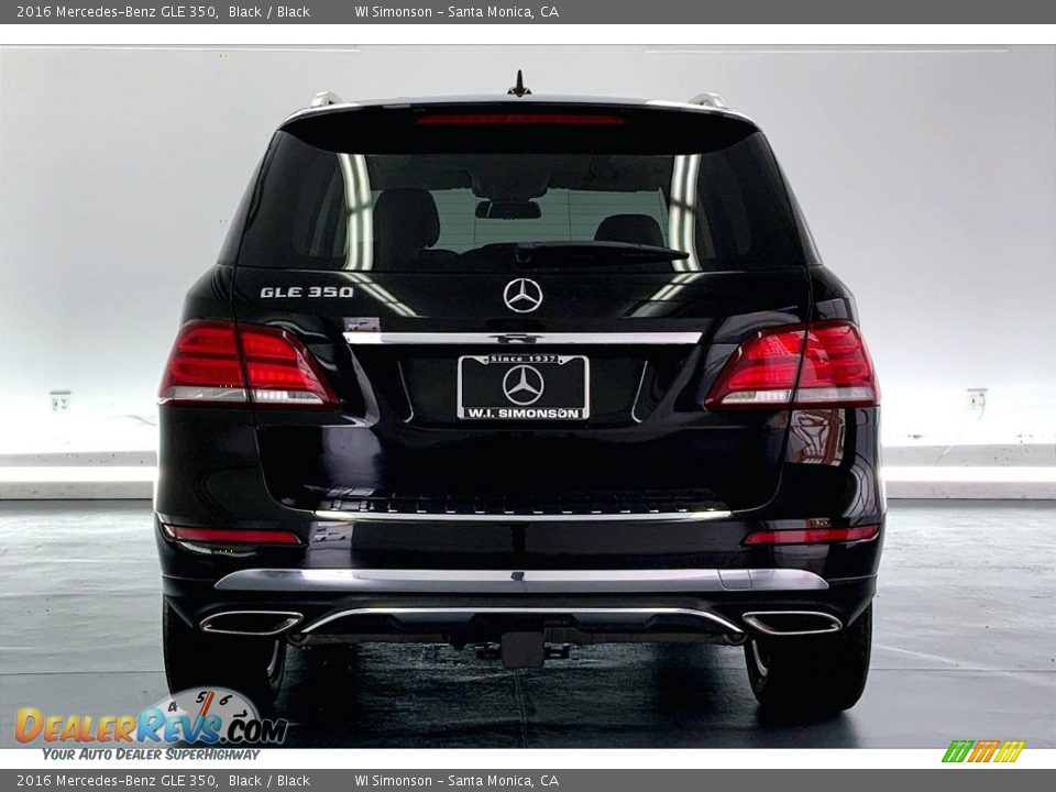 2016 Mercedes-Benz GLE 350 Black / Black Photo #3