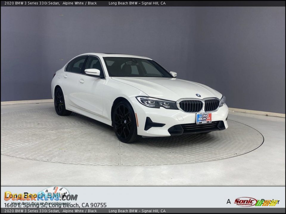 2020 BMW 3 Series 330i Sedan Alpine White / Black Photo #1