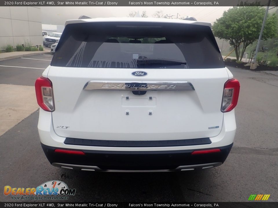 2020 Ford Explorer XLT 4WD Star White Metallic Tri-Coat / Ebony Photo #3