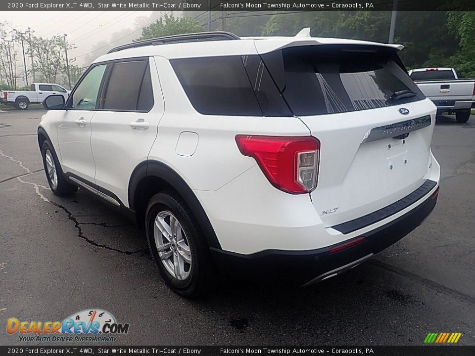 2020 Ford Explorer XLT 4WD Star White Metallic Tri-Coat / Ebony Photo #5