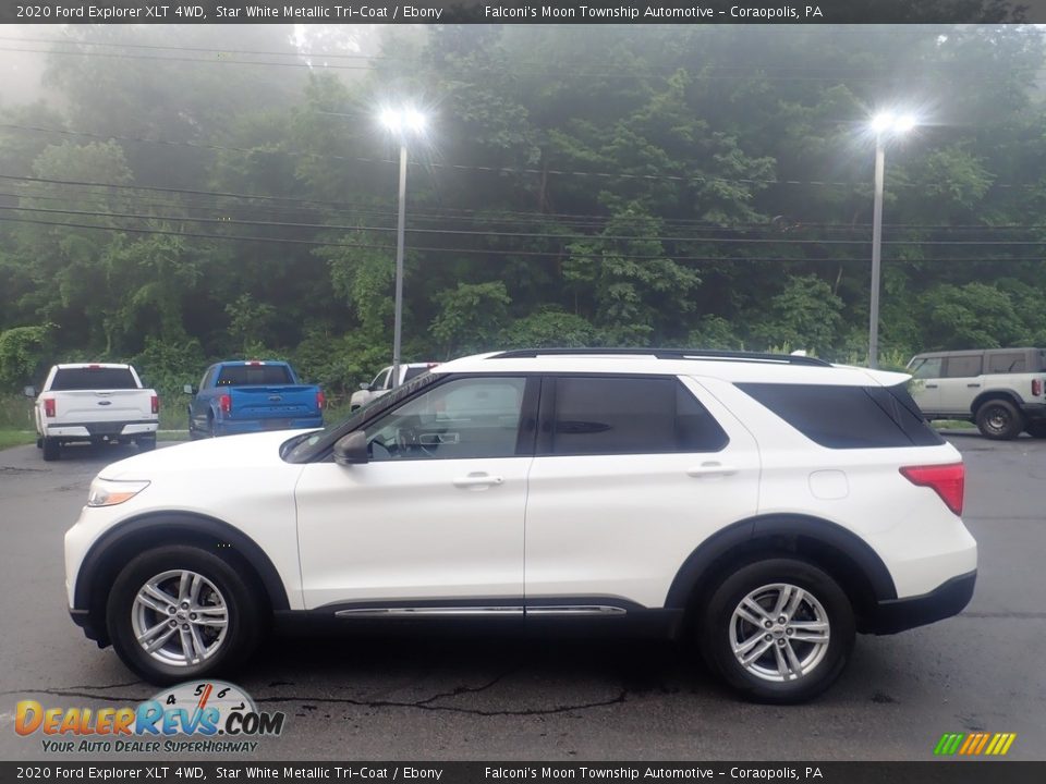 Star White Metallic Tri-Coat 2020 Ford Explorer XLT 4WD Photo #6