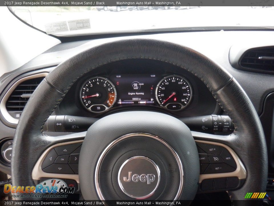 2017 Jeep Renegade Deserthawk 4x4 Steering Wheel Photo #28