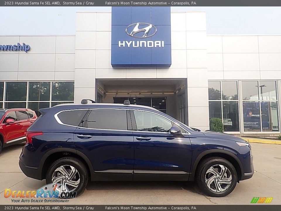 2023 Hyundai Santa Fe SEL AWD Stormy Sea / Gray Photo #1