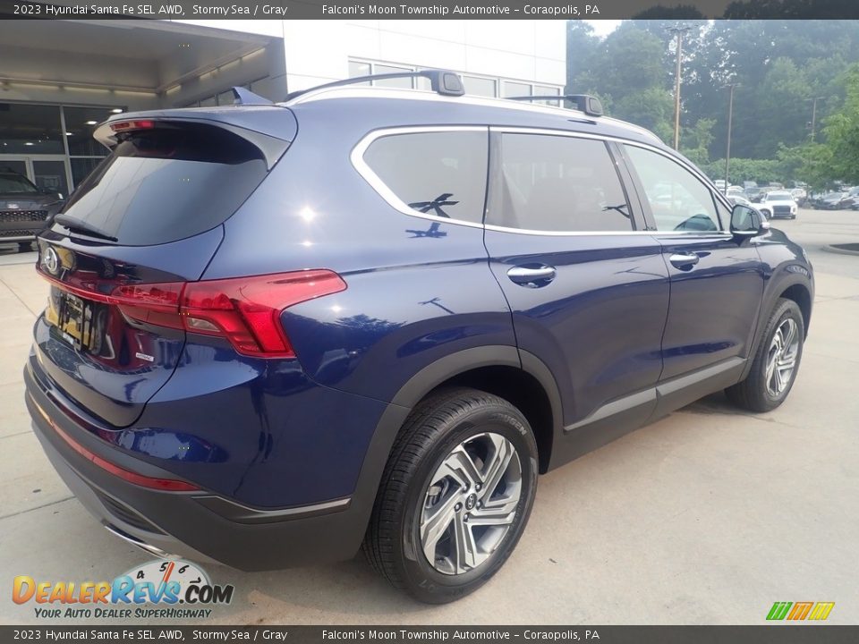 2023 Hyundai Santa Fe SEL AWD Stormy Sea / Gray Photo #2