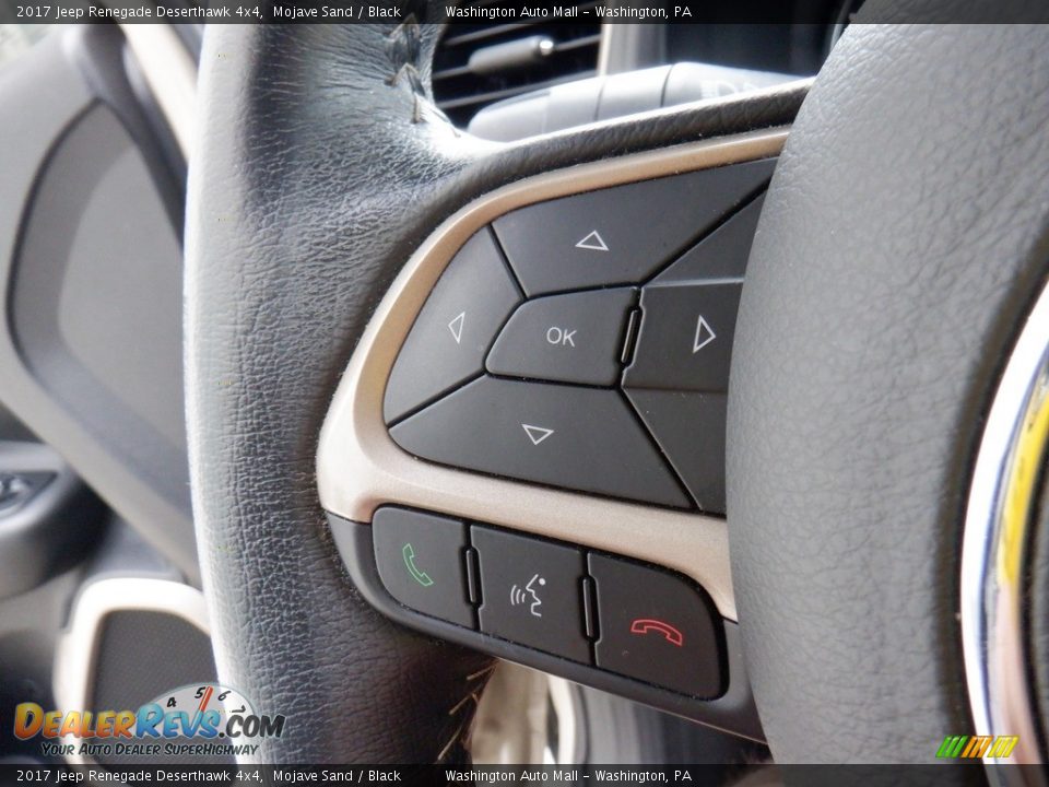 2017 Jeep Renegade Deserthawk 4x4 Steering Wheel Photo #29