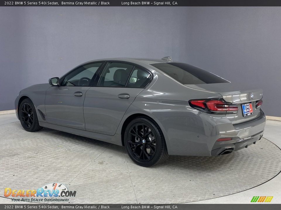 2022 BMW 5 Series 540i Sedan Bernina Gray Metallic / Black Photo #3
