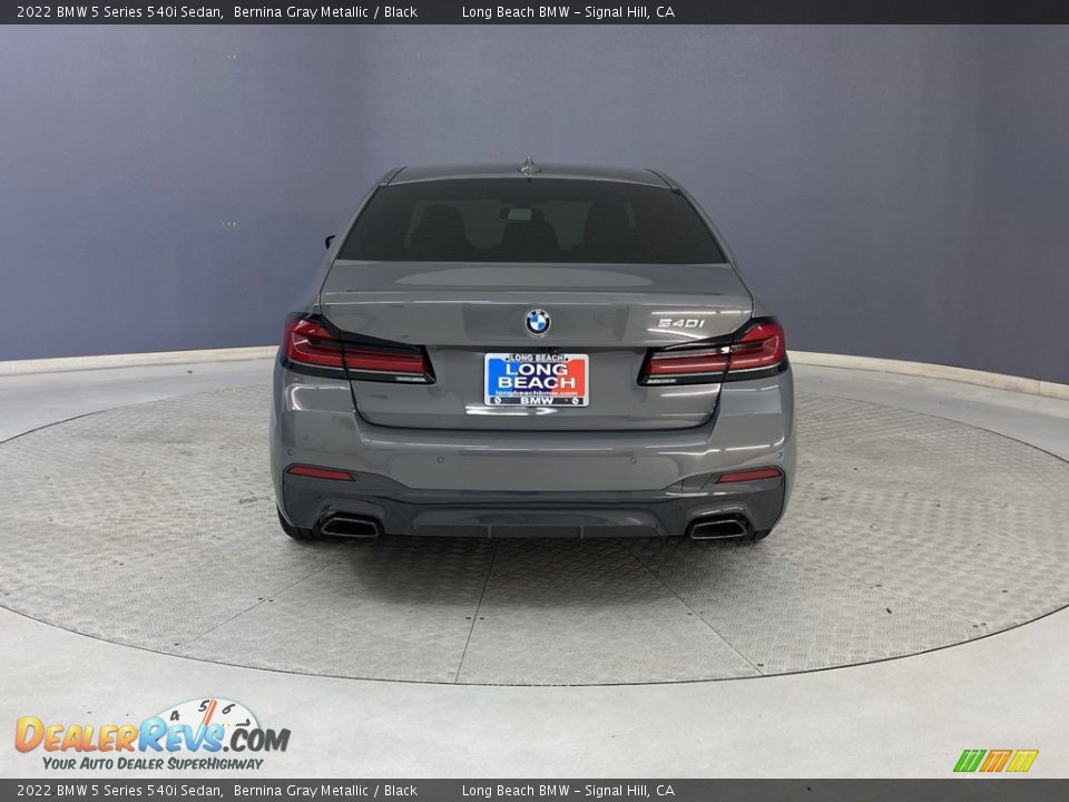 2022 BMW 5 Series 540i Sedan Bernina Gray Metallic / Black Photo #4