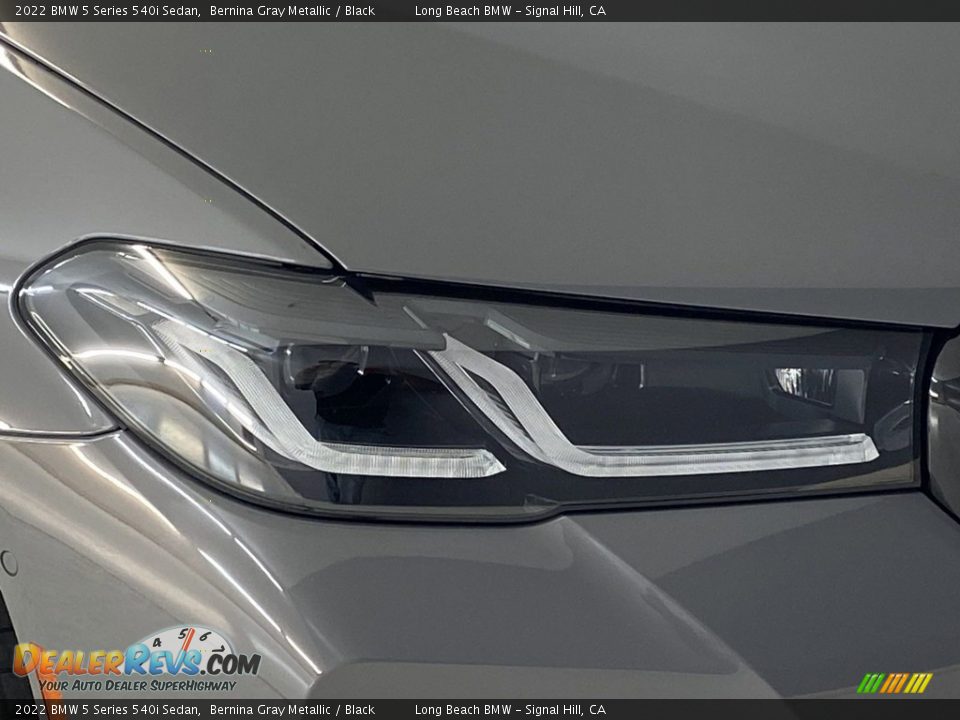 2022 BMW 5 Series 540i Sedan Bernina Gray Metallic / Black Photo #6