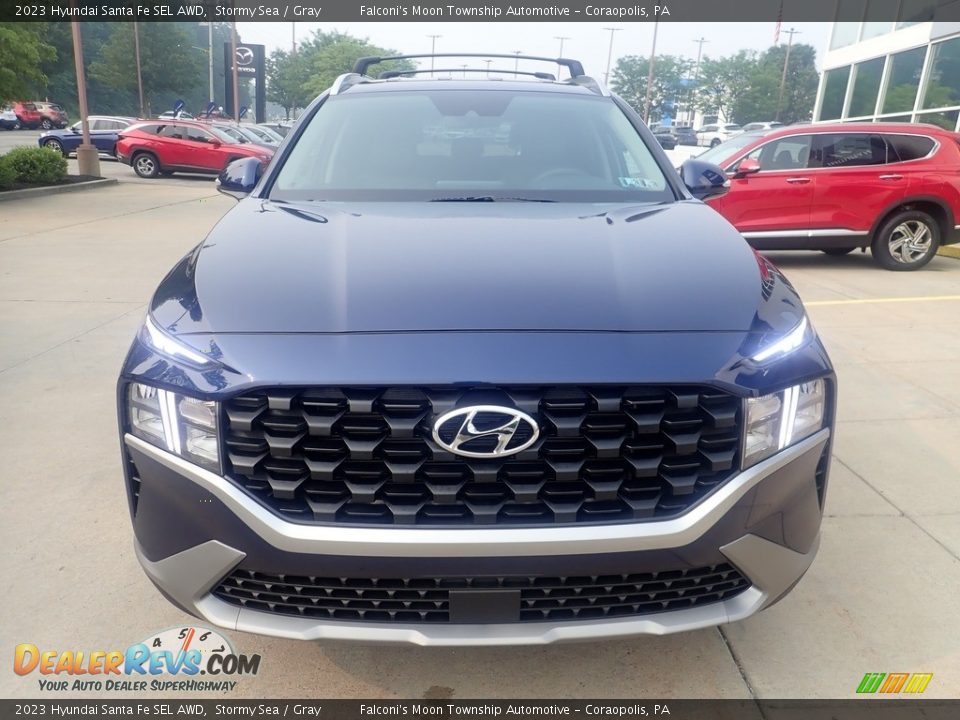 2023 Hyundai Santa Fe SEL AWD Stormy Sea / Gray Photo #8