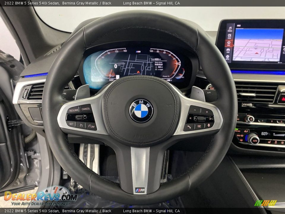 2022 BMW 5 Series 540i Sedan Bernina Gray Metallic / Black Photo #17