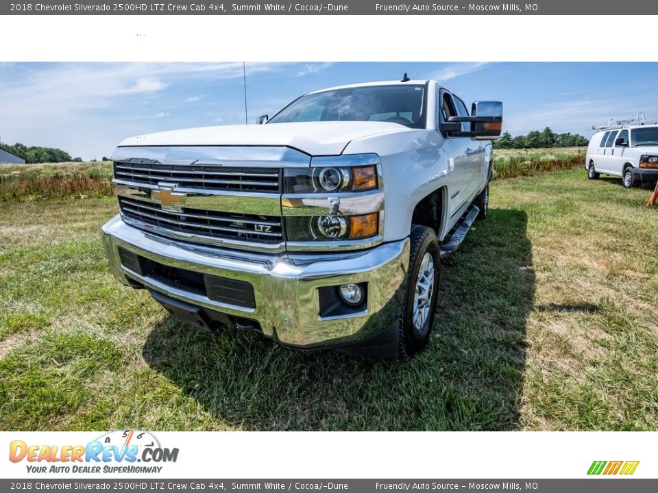 2018 Chevrolet Silverado 2500HD LTZ Crew Cab 4x4 Summit White / Cocoa/­Dune Photo #8