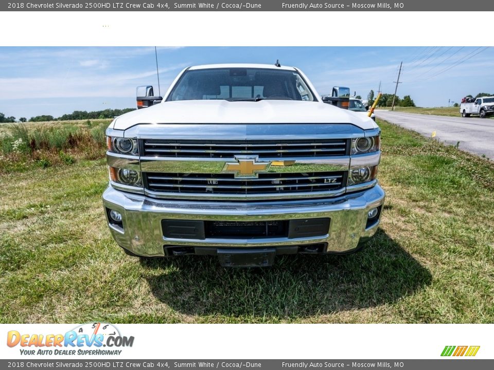 2018 Chevrolet Silverado 2500HD LTZ Crew Cab 4x4 Summit White / Cocoa/­Dune Photo #9