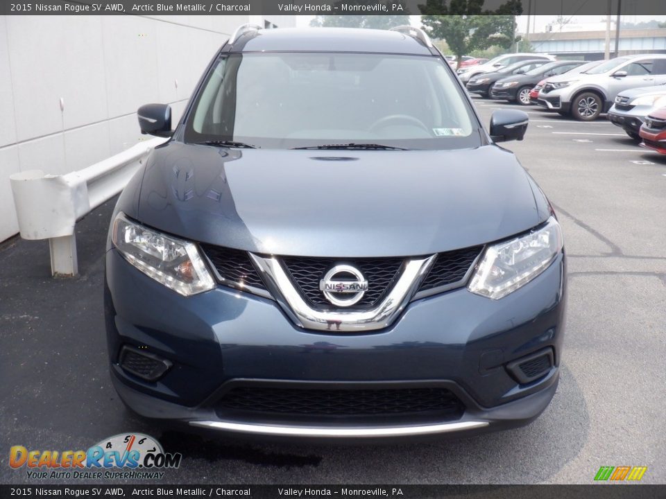 2015 Nissan Rogue SV AWD Arctic Blue Metallic / Charcoal Photo #5