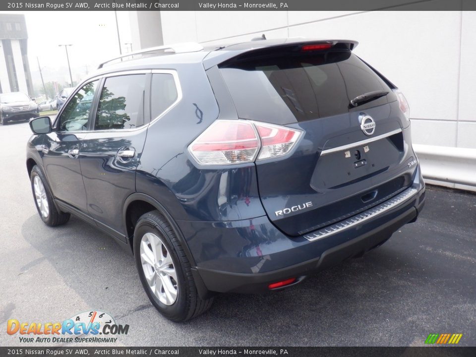 2015 Nissan Rogue SV AWD Arctic Blue Metallic / Charcoal Photo #10