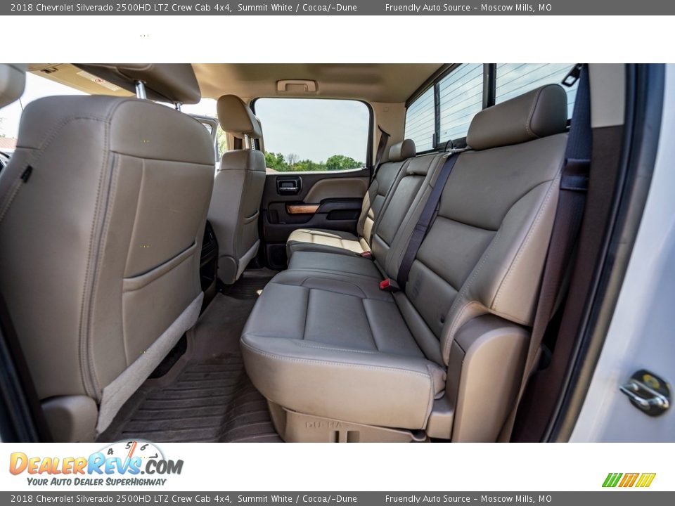 Rear Seat of 2018 Chevrolet Silverado 2500HD LTZ Crew Cab 4x4 Photo #20