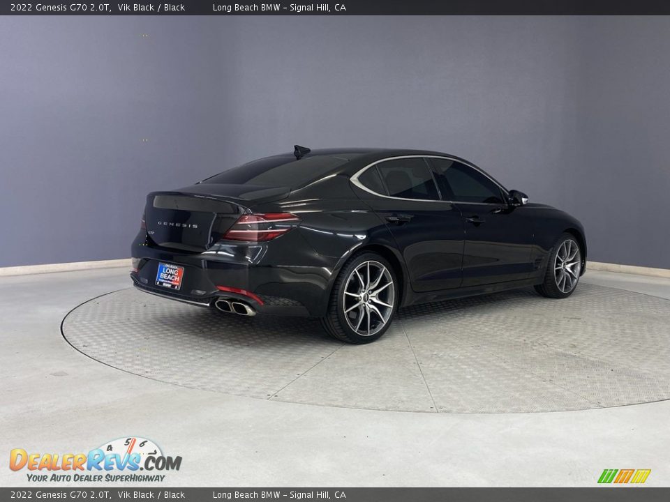 2022 Genesis G70 2.0T Vik Black / Black Photo #5