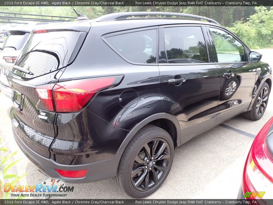 2019 Ford Escape SE 4WD Agate Black / Chromite Gray/Charcoal Black Photo #4