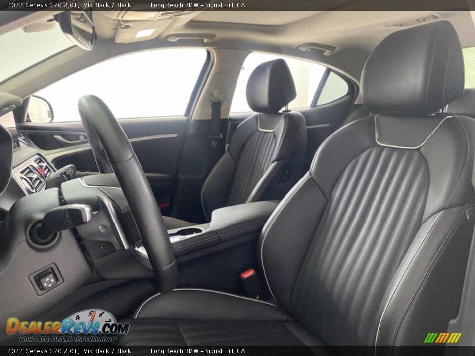 Front Seat of 2022 Genesis G70 2.0T Photo #16