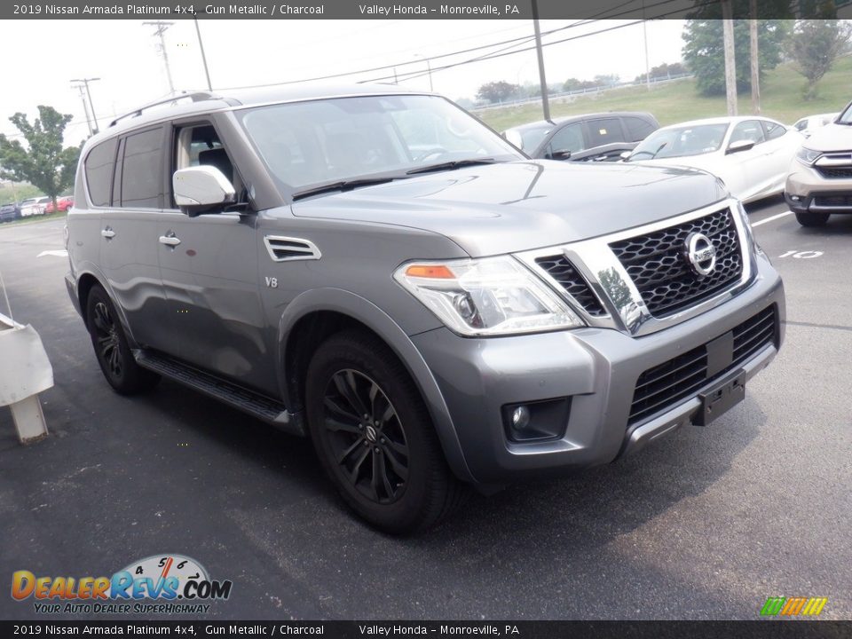 2019 Nissan Armada Platinum 4x4 Gun Metallic / Charcoal Photo #5