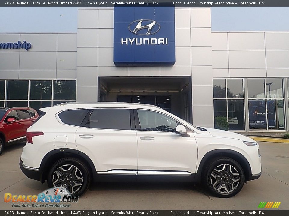 Serenity White Pearl 2023 Hyundai Santa Fe Hybrid Limited AWD Plug-In Hybrid Photo #1