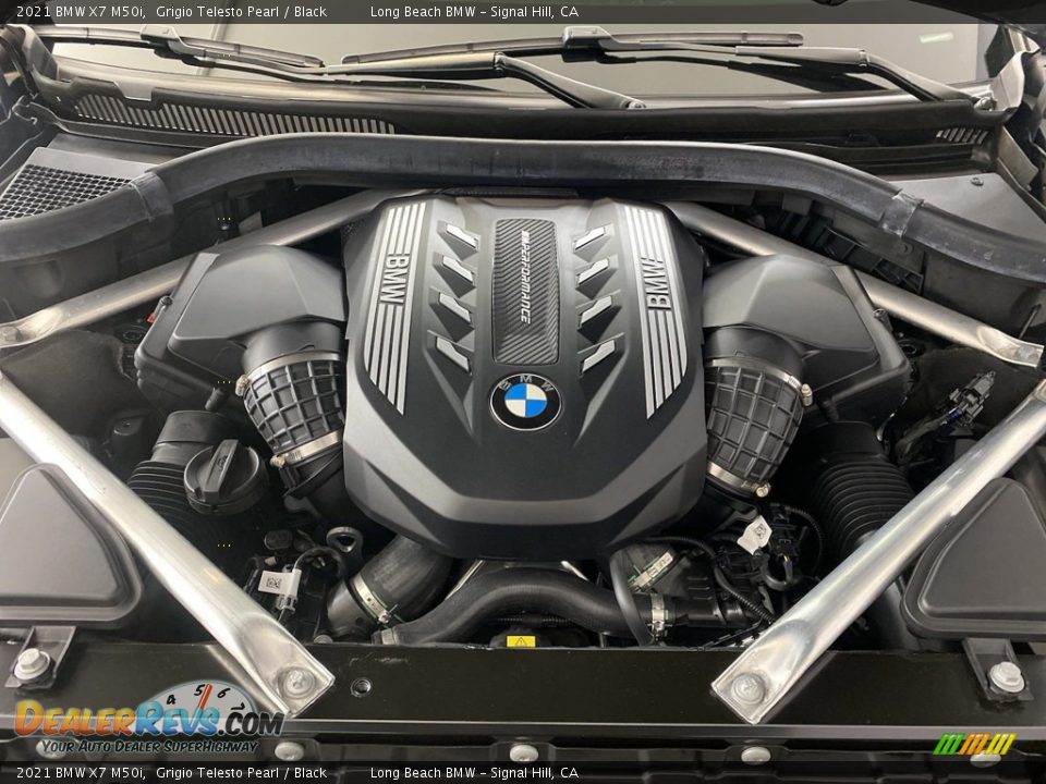 2021 BMW X7 M50i Grigio Telesto Pearl / Black Photo #12