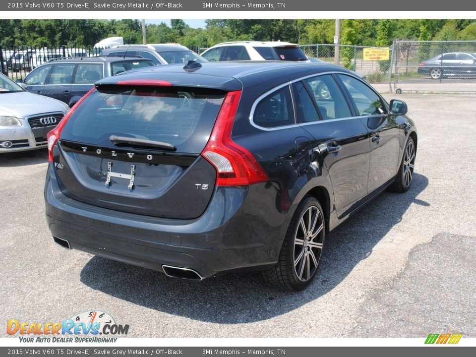 2015 Volvo V60 T5 Drive-E Savile Grey Metallic / Off-Black Photo #5