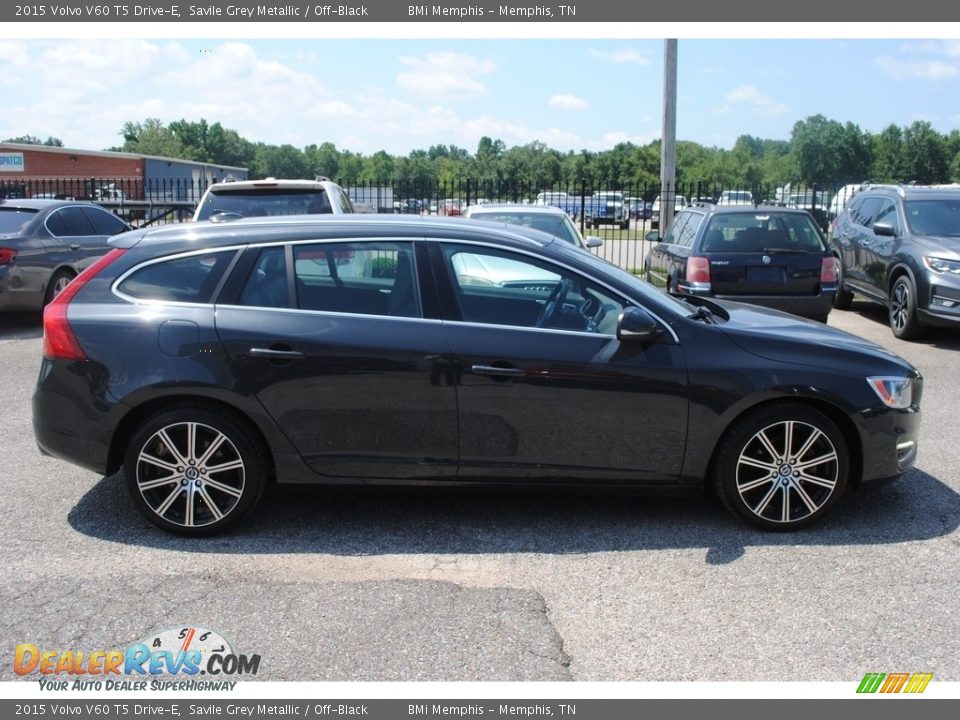 2015 Volvo V60 T5 Drive-E Savile Grey Metallic / Off-Black Photo #6