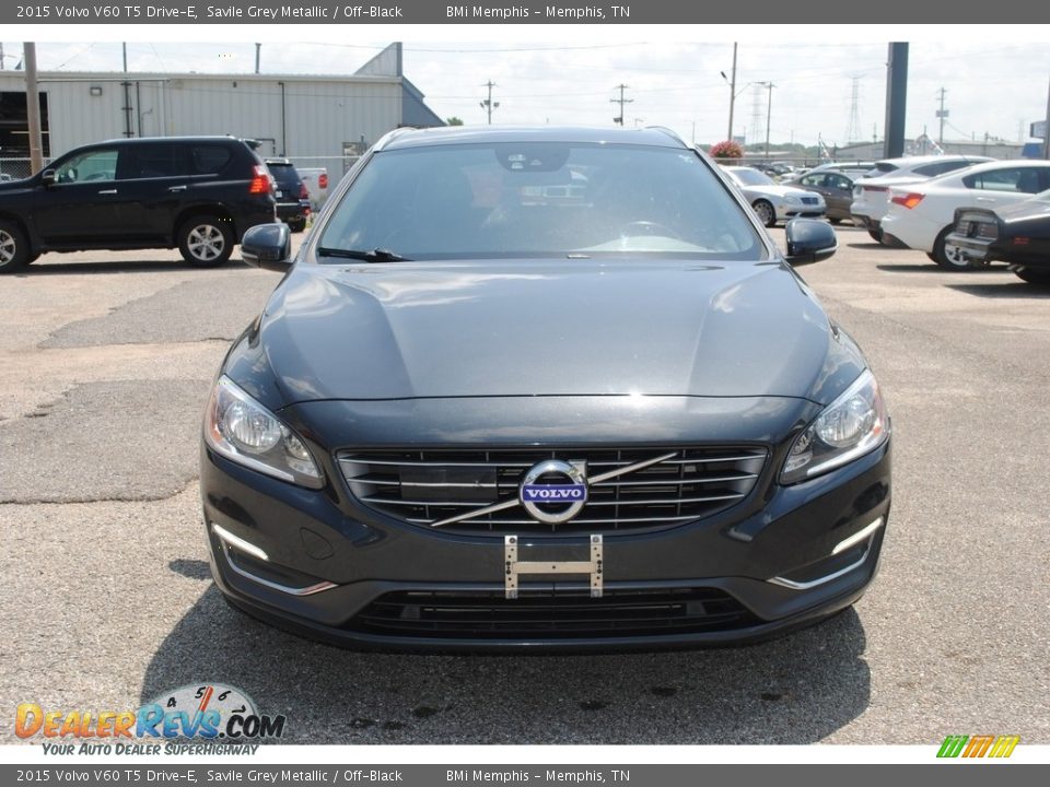 2015 Volvo V60 T5 Drive-E Savile Grey Metallic / Off-Black Photo #8