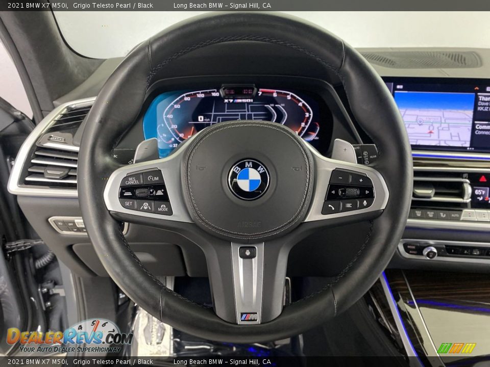 2021 BMW X7 M50i Grigio Telesto Pearl / Black Photo #18