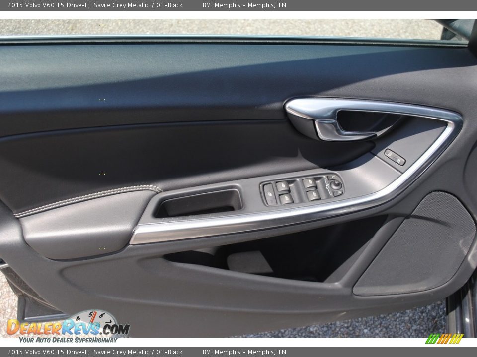 2015 Volvo V60 T5 Drive-E Savile Grey Metallic / Off-Black Photo #10