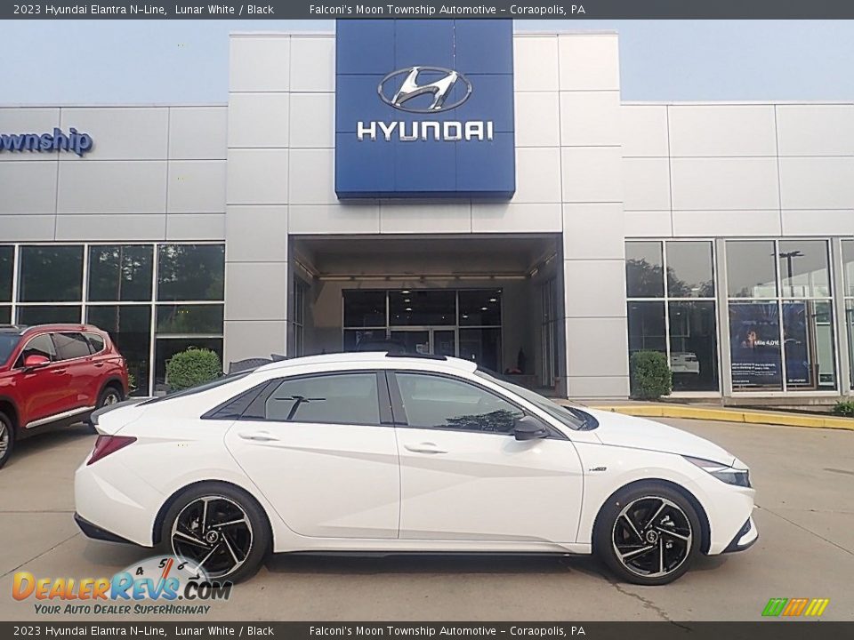 2023 Hyundai Elantra N-Line Lunar White / Black Photo #1