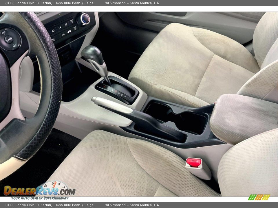 2012 Honda Civic LX Sedan Dyno Blue Pearl / Beige Photo #17