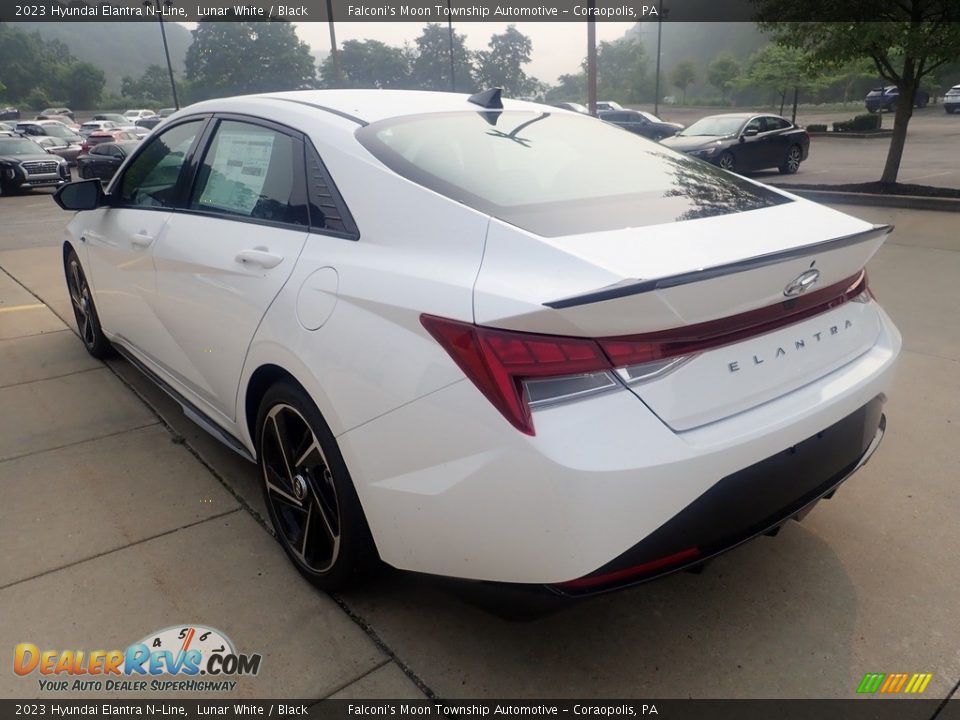 2023 Hyundai Elantra N-Line Lunar White / Black Photo #5