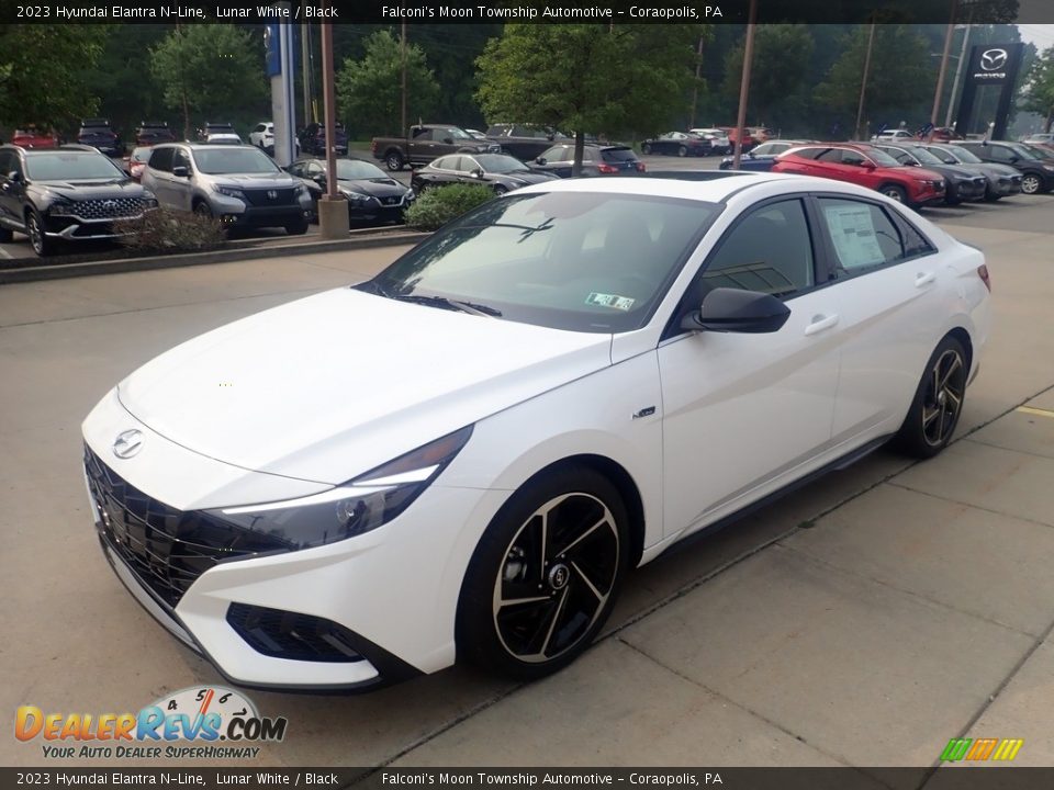 2023 Hyundai Elantra N-Line Lunar White / Black Photo #7