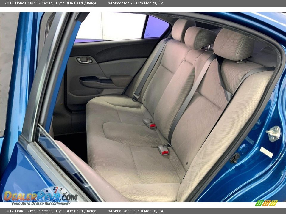 2012 Honda Civic LX Sedan Dyno Blue Pearl / Beige Photo #20