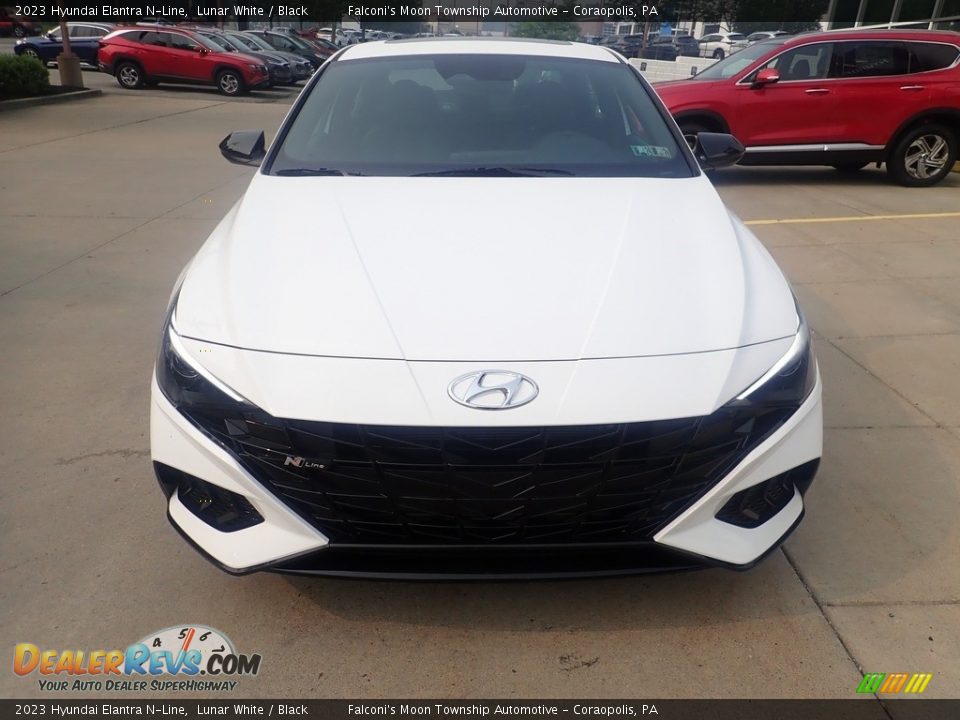 2023 Hyundai Elantra N-Line Lunar White / Black Photo #8