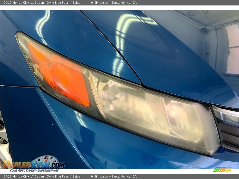 2012 Honda Civic LX Sedan Dyno Blue Pearl / Beige Photo #26