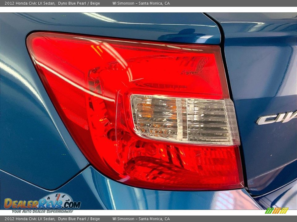 2012 Honda Civic LX Sedan Dyno Blue Pearl / Beige Photo #27