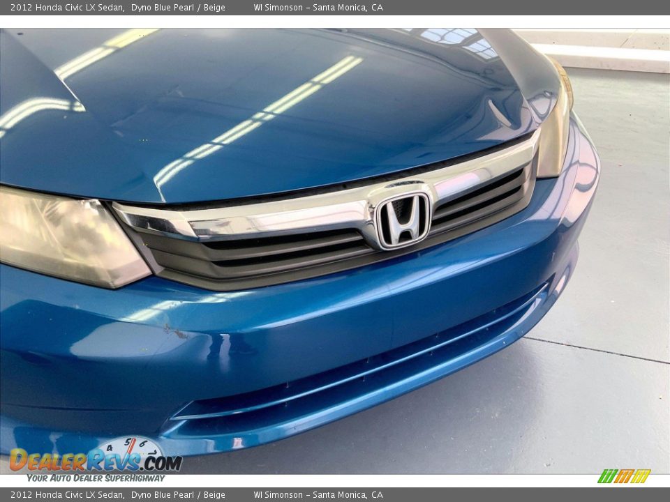 2012 Honda Civic LX Sedan Dyno Blue Pearl / Beige Photo #28