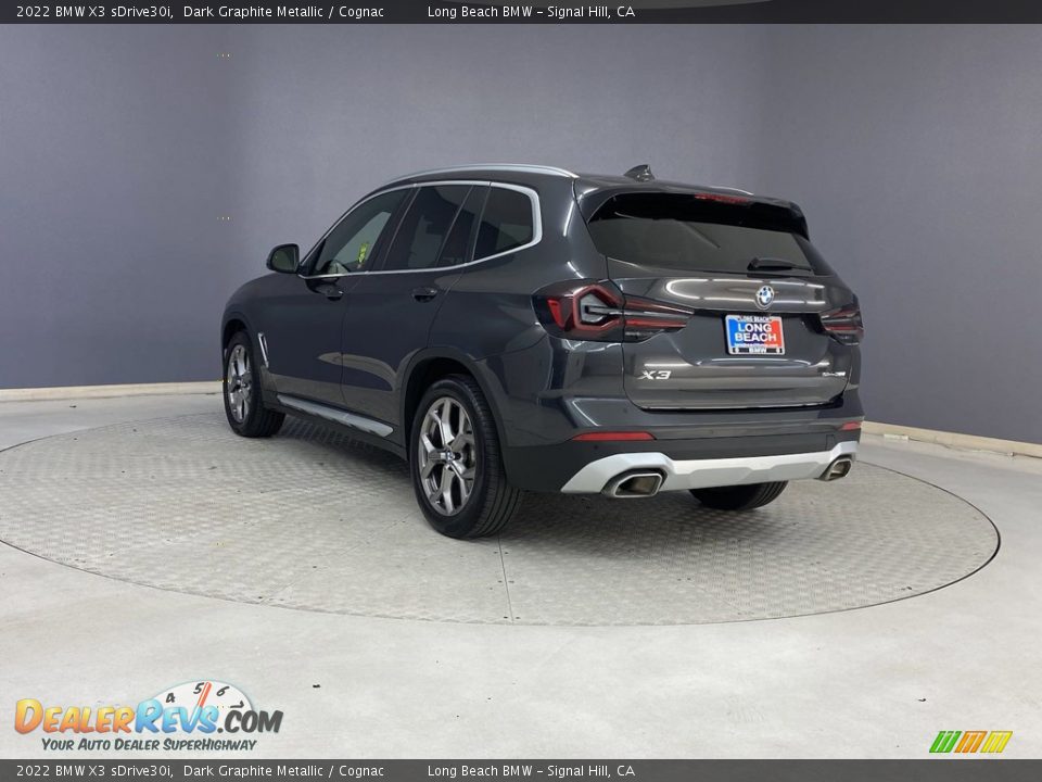 2022 BMW X3 sDrive30i Dark Graphite Metallic / Cognac Photo #3