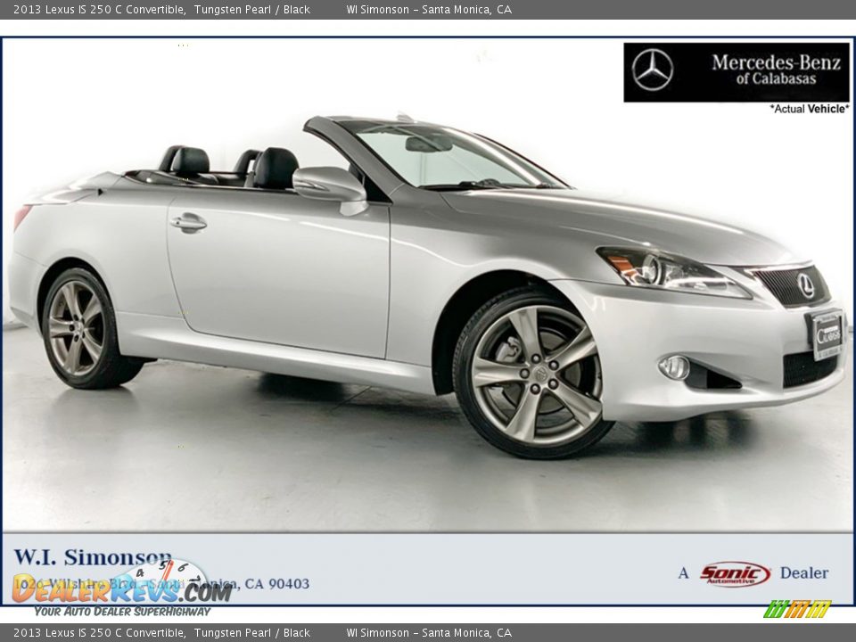 2013 Lexus IS 250 C Convertible Tungsten Pearl / Black Photo #1