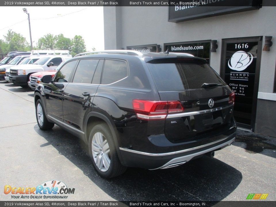 2019 Volkswagen Atlas SEL 4Motion Deep Black Pearl / Titan Black Photo #3