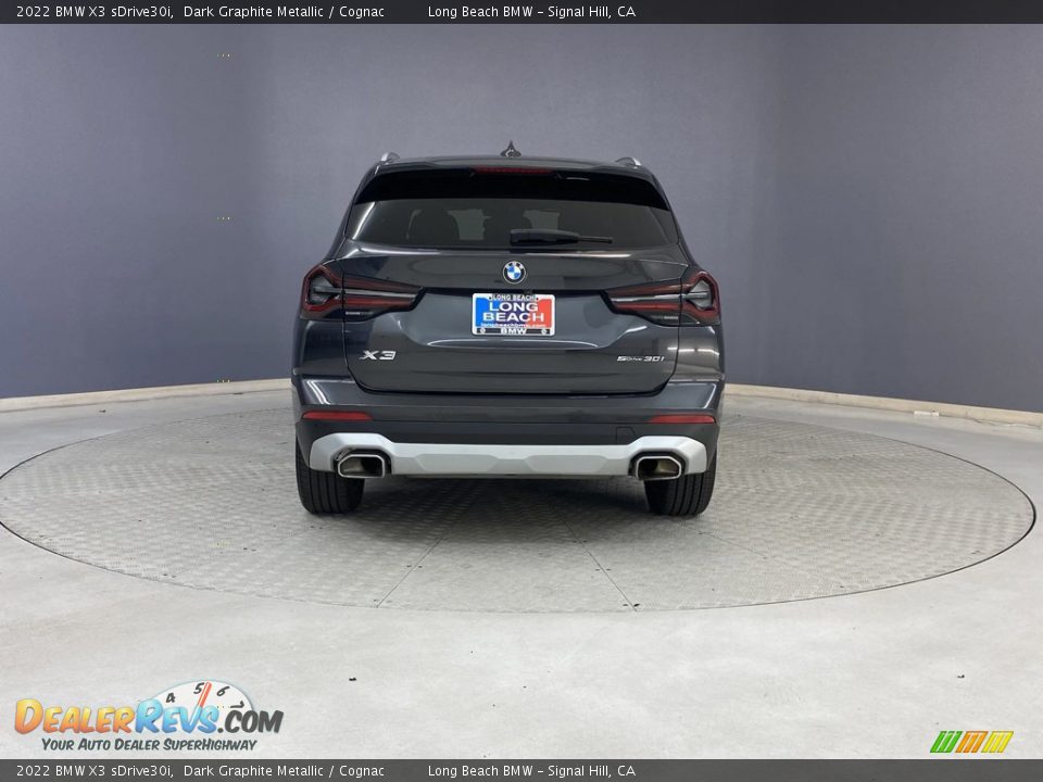 2022 BMW X3 sDrive30i Dark Graphite Metallic / Cognac Photo #4