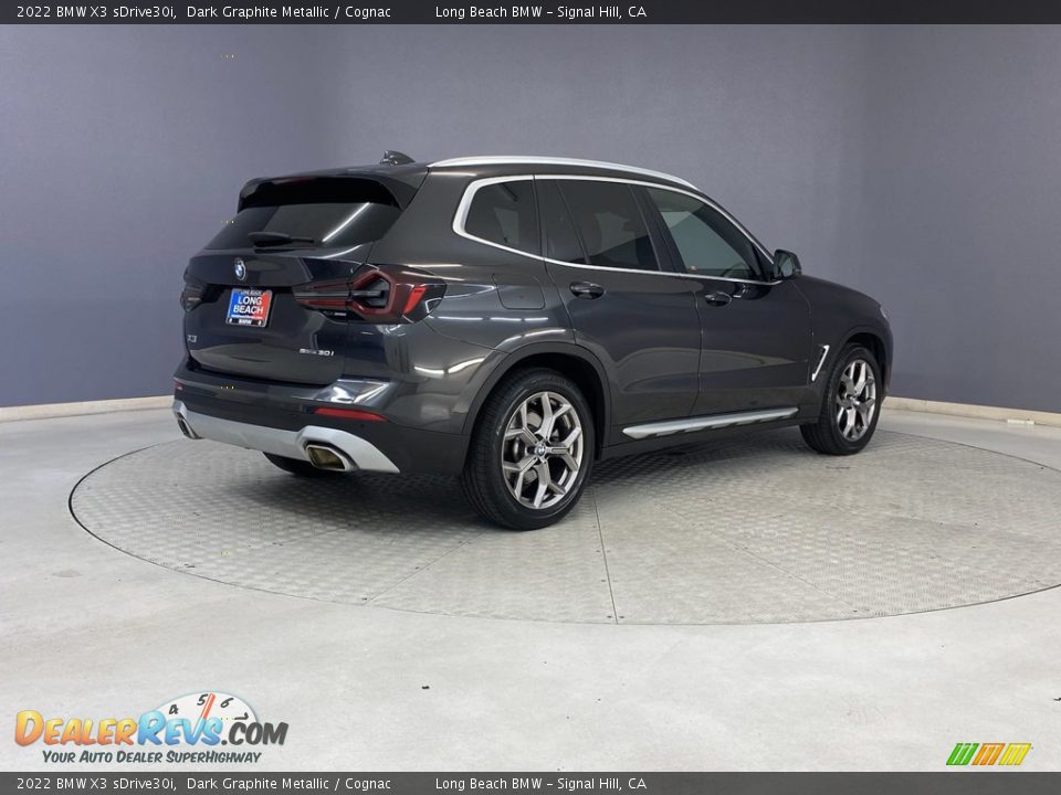 2022 BMW X3 sDrive30i Dark Graphite Metallic / Cognac Photo #5