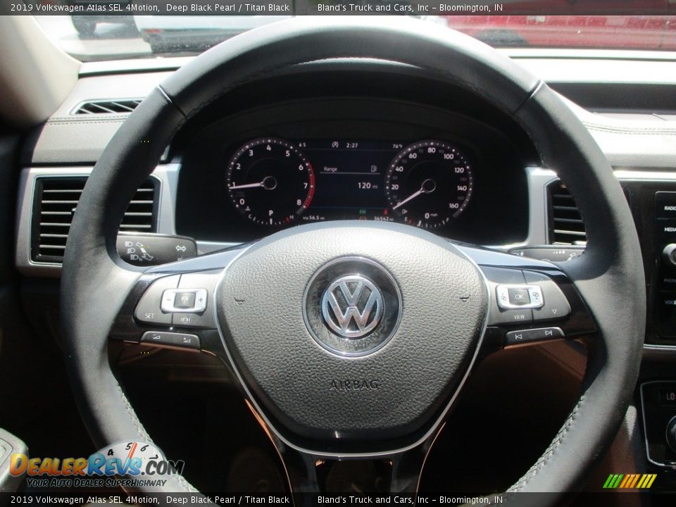 2019 Volkswagen Atlas SEL 4Motion Deep Black Pearl / Titan Black Photo #8