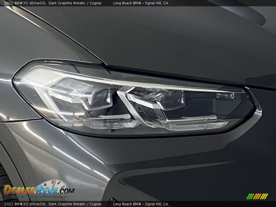 2022 BMW X3 sDrive30i Dark Graphite Metallic / Cognac Photo #6