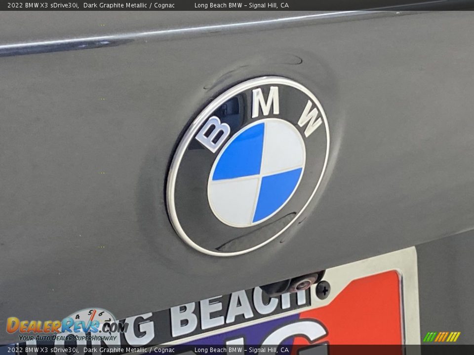2022 BMW X3 sDrive30i Dark Graphite Metallic / Cognac Photo #9