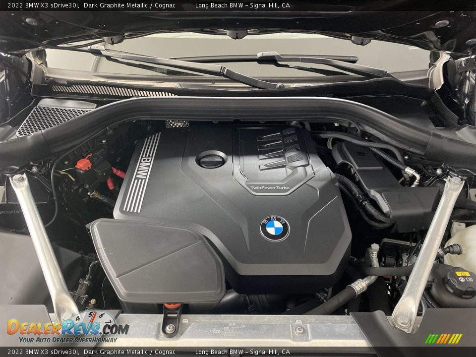 2022 BMW X3 sDrive30i Dark Graphite Metallic / Cognac Photo #11