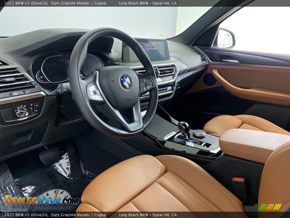 2022 BMW X3 sDrive30i Dark Graphite Metallic / Cognac Photo #15